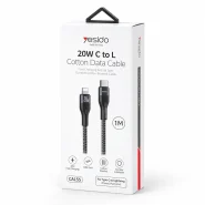 کابل تایپ سی به لایتنینگ ۱ متری یسیدو CA155