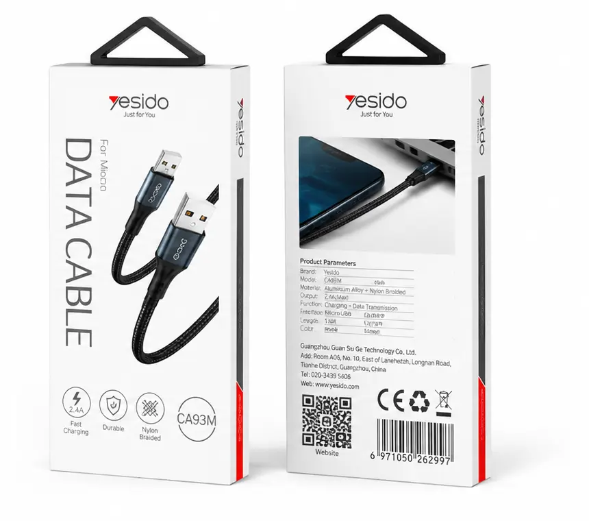 کابل میکرو USB یسیدو CA93M کابل میکرو USB یسیدو CA93M