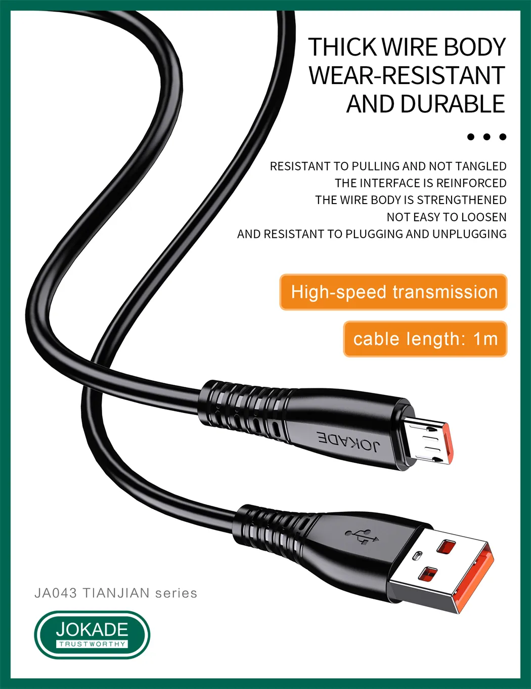 کابل میکرو USB جوکید JA043